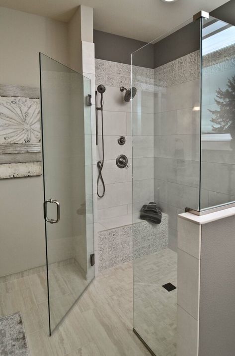 Zero Clearance Shower Master Bath, Zero Entry Shower Master Bath, Tub To Shower Conversion Ideas, Master Remodel, Tile Walk In Shower, Marble Bathrooms, Updated Bathroom, Remodel House, Tub Remodel