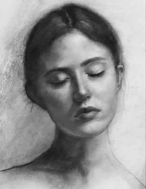 Charcoal Drawing People, Kisoo Chai, Shading Faces, Pencil Sketch Tutorial, Human Sketch, Celebrity Portraits Drawing, Human Figure Sketches, Islamic Art Canvas, Charcoal Portraits