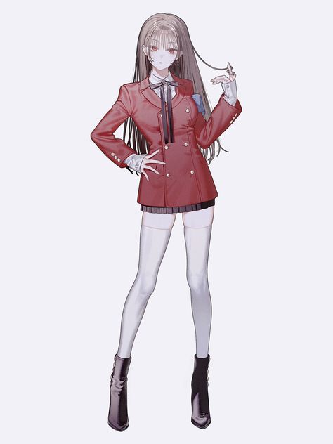 Fullbody References Poses Drawing, Girl Standing Reference, Standing Pose Reference Woman, Character Poses Reference Standing, Anime Woman Pose, Standing Drawing Reference, Full Body Poses Drawing Reference, Full Body Character Design, Standing Poses Drawing