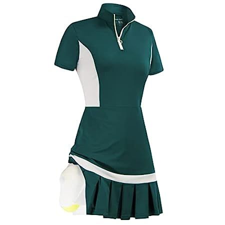 Tennis Uniforms, Stand Collar Dress, Sporty Dress, Golf Dresses, Athletic Dress, Quarter Zip Sweater, Sport Dress, Tennis Dress, Polo Dress