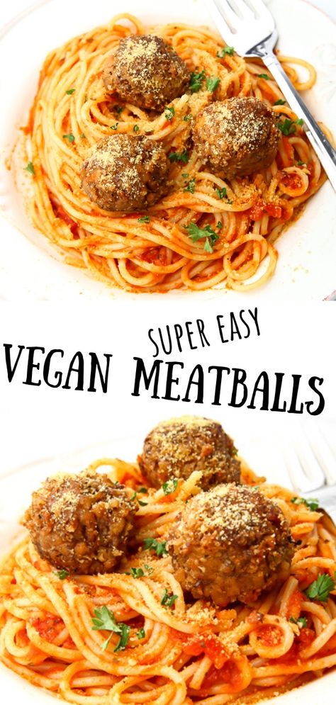 Best Vegan Meatballs, Tvp Recipes, Vegan Meat Substitutes, Vegan Italian Recipes, Vegetarian Spaghetti, Vegan Spaghetti, Vegan Meatballs, Best Vegetarian Recipes, Vegan Main Dishes