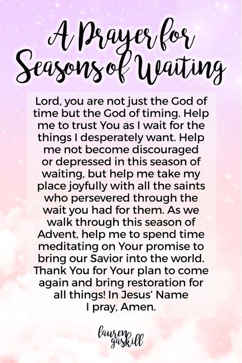 A Prayer for Seasons of Waiting The Waiting Season, Strength Prayer, Season Of Waiting, Waiting Season, Prayer For Strength, Psalm 62, For Seasons, Waiting On God, Everyday Prayers