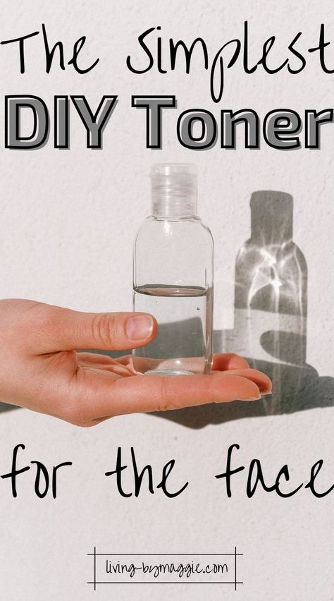 Diy Skin Toner, Natural Face Toner, Homemade Toner, Diy Toner, Minimalist Skincare, Acne Toner, Natural Toner, Ootd Instagram, Diy Skin Care Recipes