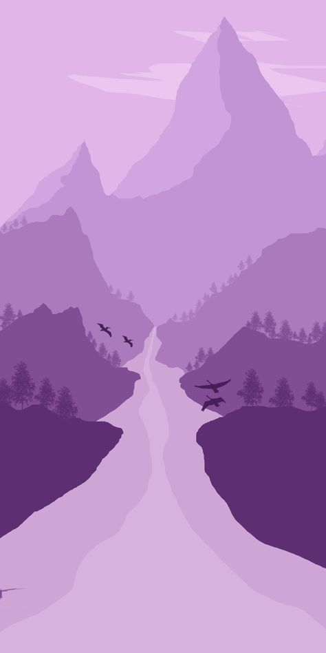 City Wallpaper Aesthetic, Mountain Minimalist, Monochromatic Background, Monochromatic Painting, Purple Aesthetic Background, Monochromatic Art, Animated Photos, Minimalist Photos, Minimal Wallpaper