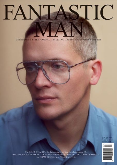 Fantastic Man magazine cover Glasses Editorial, Cos Fashion, Giles Deacon, Man Magazine, David Sims, Male Magazine, Portrait Frame, Moving Image, Print Magazine