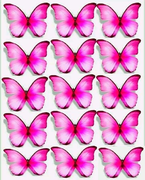 Butterfly Cake Topper, Birthday Cake Topper Printable, Butterfly Template, Butterfly Printable, Butterfly Cakes, Butterfly Theme, Gallery Frame, Butterfly Art, Pink Butterfly