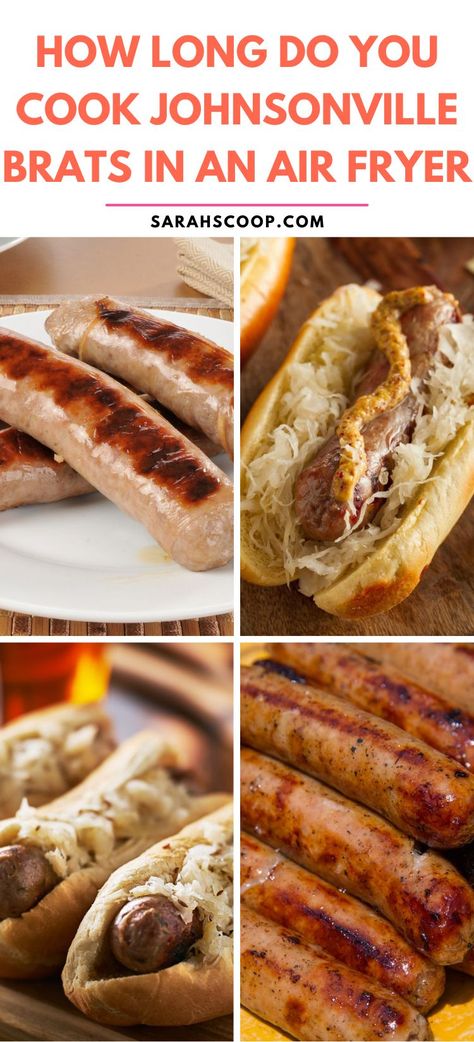 Discover the Ultimate Cooking Times for Johnsonville Brats in an Air Fryer: Simple & Delicious Recipe Inside! 🌭 #sausage #airfryer Cooking Brats In Air Fryer, Beer Brats In Air Fryer, Air Fry Bratwurst, Air Fried Brats, Johnsonville Brats In Air Fryer, Air Fryer Brats Recipes, Sausage Airfryer, Brats In Air Fryer, Air Fryer Brats