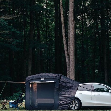 Hit the Road in Style With Tesloid Camping Tent for Tesla Model Y Rv Adventure, Tent Design, Van Home, Tesla Car, Tesla S, Tesla Model Y, Camping Tent, Hit The Road, Windy Day