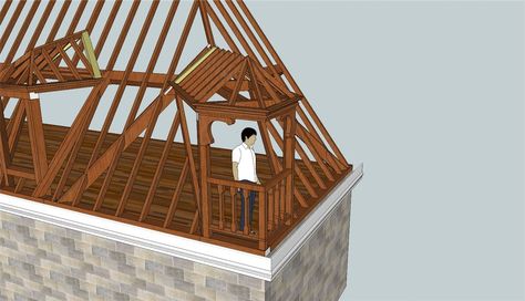 AWESOME corner dormer window! Corner Dormer, Kenneth Grant, Low Ceiling Attic, Skylight Shade, Dormer Window, Four Square Homes, American Foursquare, Attic Renovation Ideas, Attic Playroom