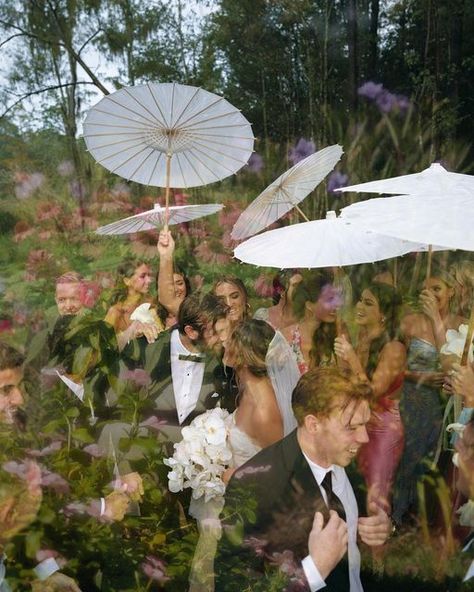 Claire Thorn on Instagram: "My final wedding post 🥹🫶🏽 the after party" Claire Hillthorn Wedding, Claire Hiller Wedding, Chic Garden Party Wedding, Garden Party Elopement, Fairy Garden Wedding Aesthetic, Paper Parasol Wedding, Diy Wedding Aesthetic, Claire Thorn Wedding, Wedding Maximalism