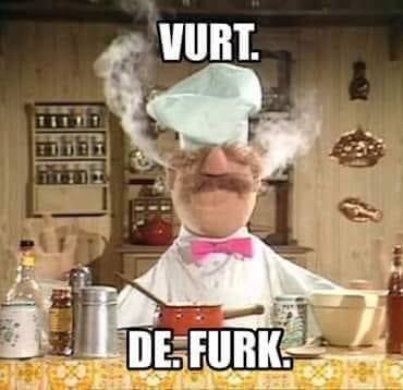 Vurt. De. Furk. Swedish Chef Swedish Chef, The Muppet Show, Hot Pepper, Pepper Sauce, Jim Henson, Twisted Humor, Work Humor, Pics Art, Bones Funny