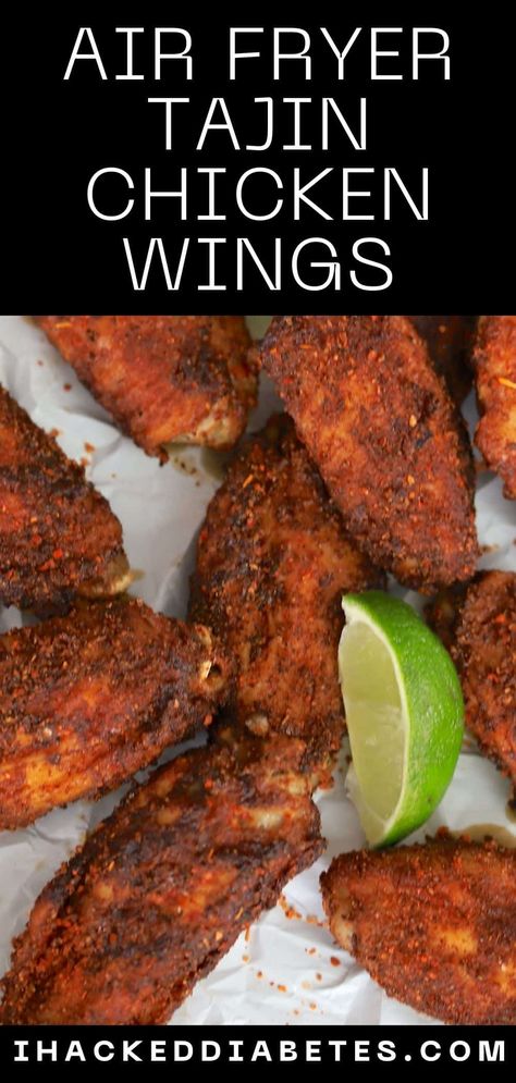 Tajin Chicken Wings made in the air fryer with the chili and lime seasonings of Tajin. #keto #lowcarb #airfryer Chicken Tajin Recipes, Tajin Seasoning Uses, Tajin Chicken, Low Carb Chicken Wings, Keto Chicken Wings, Tajin Recipes, Best Chicken Wing Recipe, Keto Chicken Thigh Recipes, Air Fry Chicken Wings