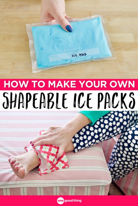 Diy Hot Pack, Flexible Ice Pack Diy, Diy Cold Pack, Cold Packs Diy How To Make, How To Make An Ice Pack, Home Made Ice Pack, Diy Ice Packs For Injuries, Ice Packs With Alcohol, Homemade Ice Pack Gel