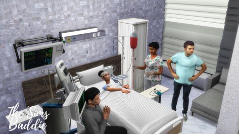 Parkview Avenue Hospital | The Sims Baddie on Patreon Sims 4 Hospital Cc Patreon, Sims 4 Hospital Mod, Sims 4 Hospital Build, Ts4 Hospital, Sims 4 Hospital, Sims Baddie, Period Supplies, 4 Poses, Surgery Center