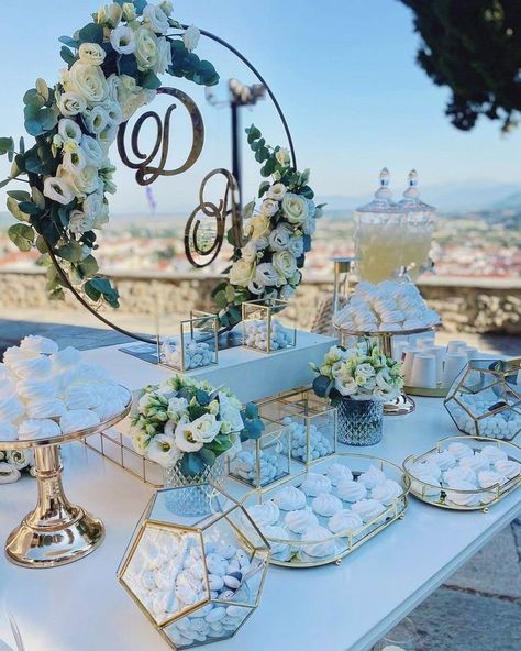 Wedding Candy Table, White Wedding Decorations, Dessert Table Decor, Wedding Dessert Table, Wedding Decor Style, בר מצווה, 25th Wedding Anniversary, Wedding Anniversary Party, Future Wedding Plans