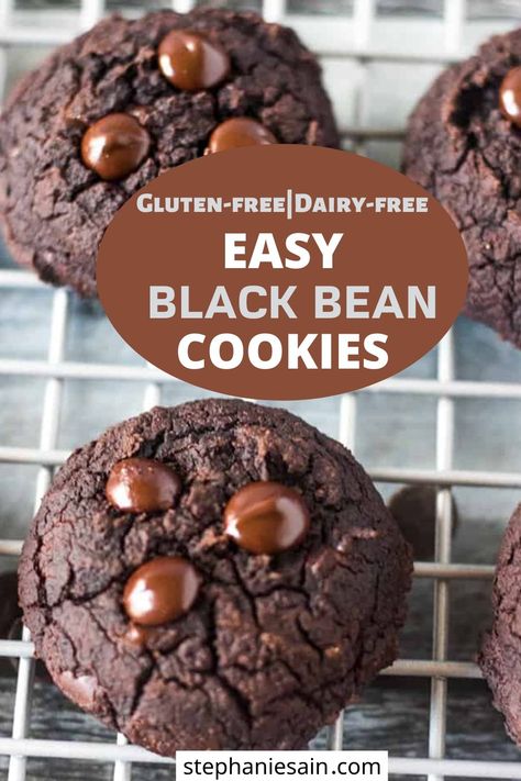 Lentil Cookies, Black Bean Cookies, Bean Cookies, Cookies Sans Gluten, Snack Cookies, Df Recipes, Gf Cookies, High Protein Desserts, Cookies Gluten Free