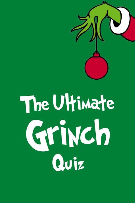 The Grinch Quiz Grinch Jepordy Game, Grinch Trivia Questions And Answers, Grinch Christmas Party Themes, Grinch Grab Punch Game, Grinch Name Generator, Grinch Trivia And Answers, Grinch Games Parties, Grinch Party Games Adults, Grinch Games For Adults