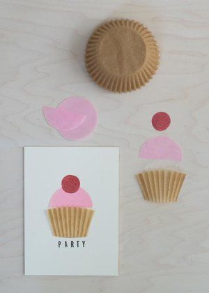 Easy Cupcake Paper Valentines to Make with Your Kids — super make it Cupcake Paper, Cupcake Craft, Cupcake Paper Crafts, Cupcake Crafts, Cupcake Birthday Cards, Cupcake Card, Kid Cupcakes, Diy Cupcakes, Birthday Card Craft