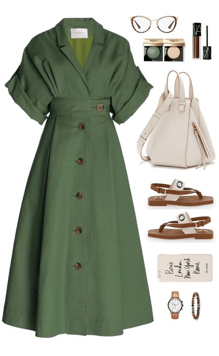 Smart Casual Dress, Stylish Work Attire, Classy Casual Outfits, Causual Outfits, Green Outfit, Fashion Mistakes, Modest Fashion Outfits, Outfit Shoplook, Fashion Line