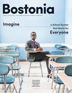 Bostonia (US) University Magazine Cover, University Magazine, University Design, Cover Magazine, Male Teacher, Boston University, Magazine Cover Design, School System, Magazine Design