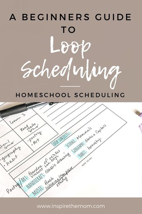 Curious how loop scheduling works? Here is a Beginner's Guide to Loop Scheduling! #loop #scheduling #beginners #plan #organize #schedule #block #vs #planning #planner #homeschool #homeschooling #classroom #productivity Loop Schedule Homeschool, Organize Schedule, Loop Schedule, Folder Binder, Homeschooling Classroom, Homeschool Adventures, Calendar Designs, Morning Basket, Free Homeschool Curriculum