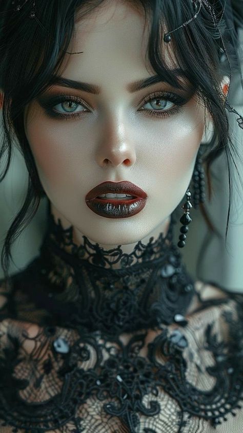 Y2k Makeup Looks, Eye Makeup Guide, Demon Costume, Elegant Goth, Christmas Eye Makeup, Eye Makeup Cosmetics, Vampire Makeup, Dark Beauty Photography, Effortless Look