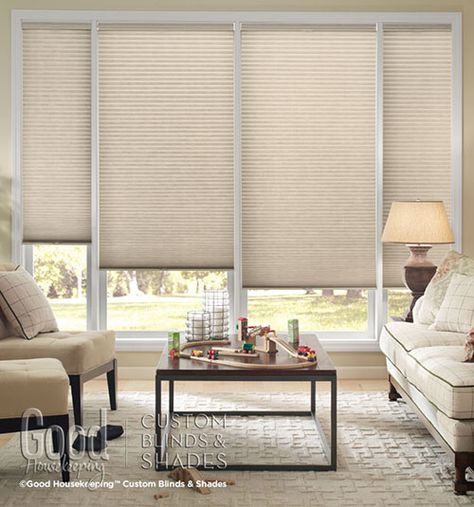 Good Housekeeping™ Cellular Shade: Light Filtering Shades For Windows, Light Filtering Shades, Cordless Blinds, Cellular Blinds, Door Window Treatments, Honeycomb Shades, Cellular Shades, Laminate Countertops, Exclusive Home