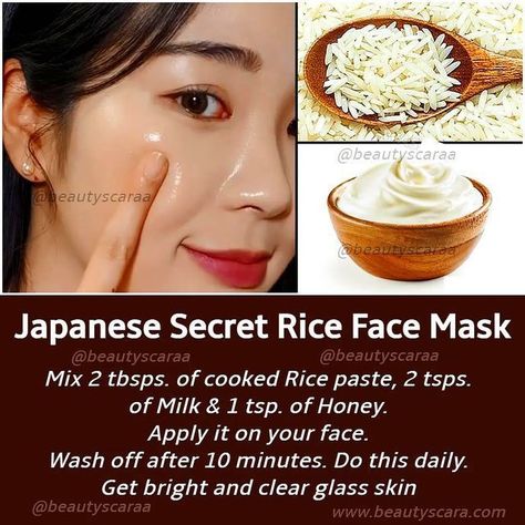 # Natural hair growth treatment. 
# Natural beauty care. 
# Natural skin care tips. 
# Natural skin glowing Musk. 
# Personal care. Rice Face Mask, Natural Skin Care Ingredients, Face Skin Care Routine, Clear Healthy Skin, Natural Skin Care Remedies, Diy Skin Care Routine, Natural Face Skin Care, Good Skin Tips, Face Mask Recipe