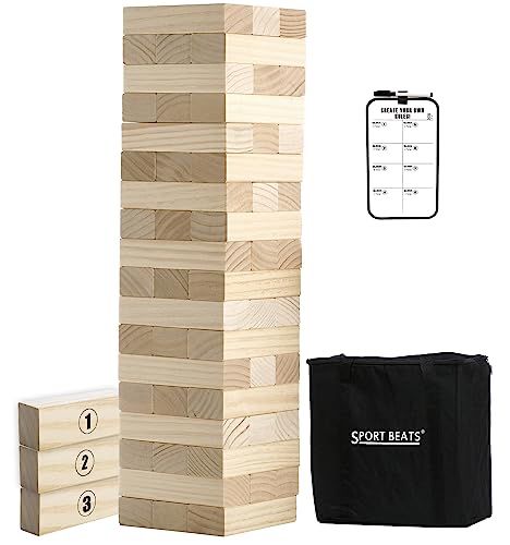 Block Party Games, Giant Lawn Games, Giant Outdoor Games, Outdoor Games Adults, Family Games For Kids, Giant Jenga, Tower Games, Outdoor Games For Kids, Backyard Lawn