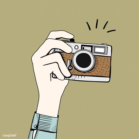 Vector of vintage camera | free image by rawpixel.com Camera Illustration, Vintage Camera, Take A, A Photo