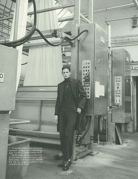 The Fashion Factory of Scotland (The Gentlewoman) Scotland Fashion, The Gentlewoman, Denim Photoshoot, Masculine Clothing, Fashion Factory, Stella Tennant, Fabric Factory, Clothing Factory, Christy Turlington