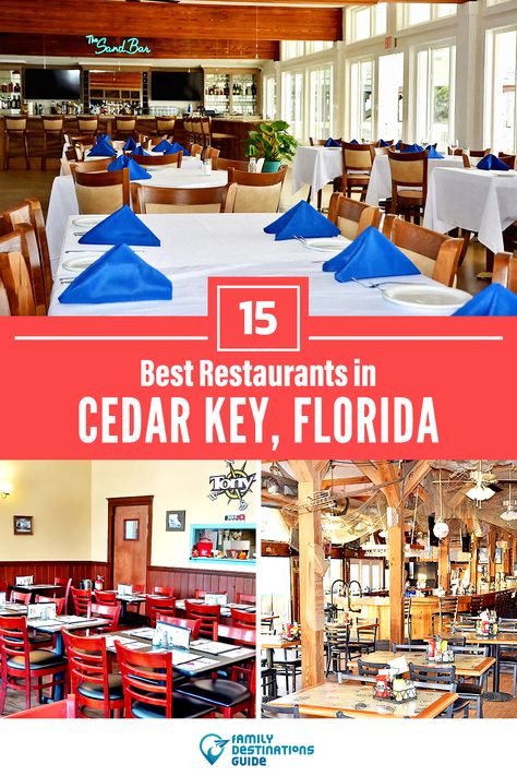 Key West Food Restaurants, Florida Keys Restaurants, Best Places To Eat In Key West, Key Largo Florida Restaurants, Cedar Key Fl, Florida Keys Hotels, Cedar Key Florida, Cedar Cove, Big Deck