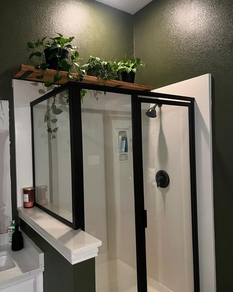 When you have less than 24 hours with your long-distance best friend, you help her build a plant shelf for her shower!! @vanessawray How we did this simple DIY: 1. Bought shelf brackets online 2. Installed them into the studs 3. Bought an 8ft 12x2 board of wood (it was $13!) 4. Had the store cut it down to length 5. Sand the wood so it’s nice and smooth! 6. Stain and/or topcoat the wood 7. Install it onto the shelf brackets! (These had holes to screw the wood to the bracket) Shelf For Plants, Long Distance Best Friend, Diy Shelf, Plant Shelf, Diy Shower, Home Office Space, Plant Shelves, Shelf Brackets, Diy Shelves