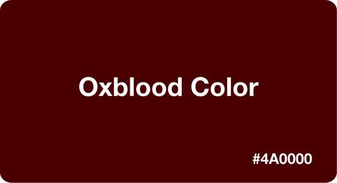 Oxblood Color Palette, Ox Blood Color, Maroon Aesthetic, Oxblood Color, Red Tone, Oxblood Red, Color Codes, Retro Designs, Color Analysis