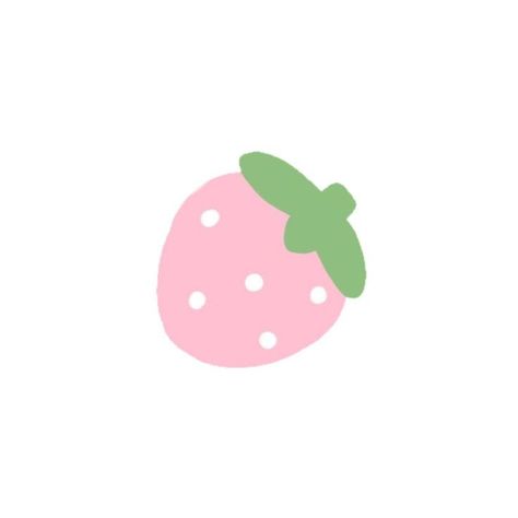 Pink Bird Icon, Strawberry Drawing, Pastel Icons, Kawaii App, Pink Strawberry, Ios App Icon Design, Cute Flower, Cute Easy Drawings, Iphone Icon