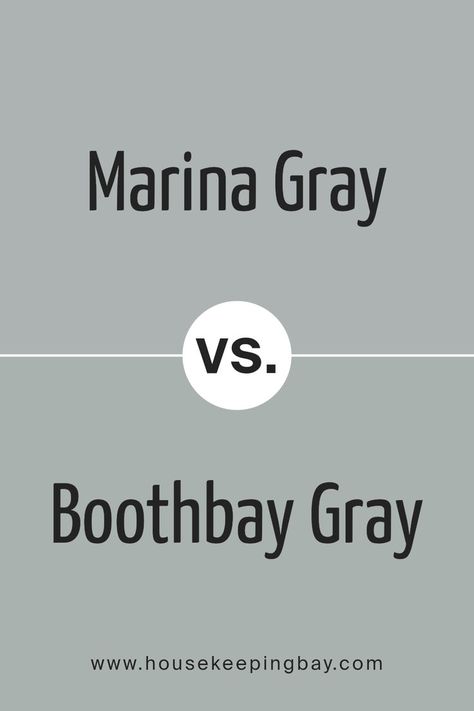 Marina Gray 1599 by Benjamin Moore vs Boothbay Gray HC-165 by Benjamin Moore Bm Grey Paint Colors, Boothbay Gray Benjamin Moore, Boothbay Gray, Benjamin Moore Bedroom, Benjamin Moore Gray, Relaxing Living Room, Grey Exterior, Grey Paint Colors, Room Paint Colors