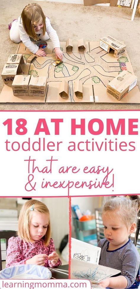 Home Toddler Activities, At Home Toddler Activities, Fun Activities For Preschool, Toddler Home Activities, Babysitting Activities, Activities For Boys, Cheap Things To Do, Preschool Age, Au Pair