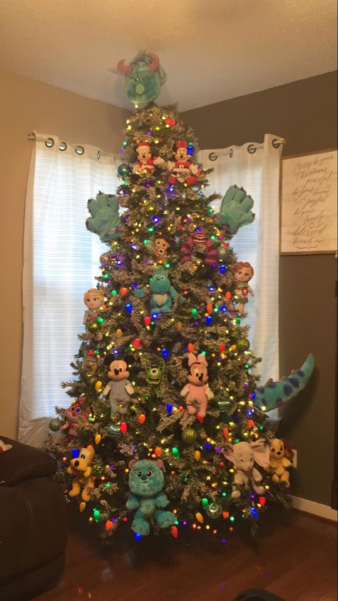 Monster Inc Christmas Tree, Monsters Inc Christmas Tree, Monsters Inc Christmas, Disney Monsters Inc, Disney Monsters, Christmas Disney, Dinosaur Gifts, Diy Holiday Decor, Monsters Inc