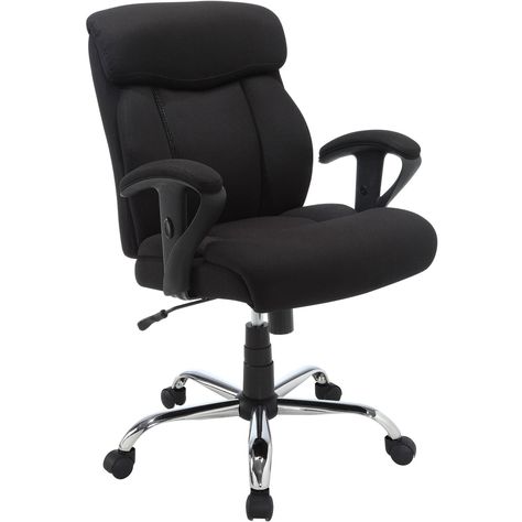 Free 2-day shipping. Buy Serta Big & Tall Fabric Manager Office Chair, Supports up to 300 lbs, Black at Walmart.com Manager Office, Desk High, Computer Desks For Home, Tall Chairs, Adjustable Office Chair, Study Chair, Black Office Chair, Computer Office, Leather Office Chair