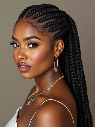 10 Simple Small Cornrows Styles to Try Right Now – Ywigs All Back Cornrows Hairstyles, Small Cornrows, Corn Row, Cornrow Braids, Cornrows Styles, Braiding Styles, African Hair Braiding Styles, Woman Hair, African Hair