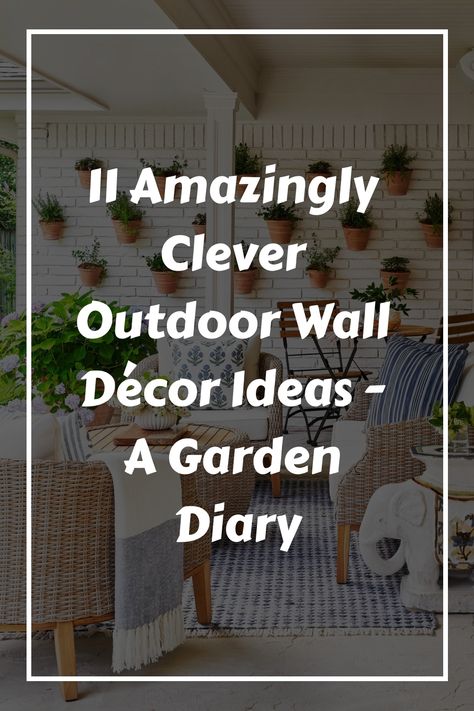 Bring style to your outdoor space with these 11 brilliant wall decor ideas that will elevate your garden game - discover the unexpected twist waiting for you! Outside Wall Art Outdoors Ideas, Garden Mural Outdoor Wall Art Easy, Outdoor Wall Ideas, Outdoor Wall Murals Backyards, Outside Wall Ideas, Outdoor Mural Ideas, Outside Wall Art, Feng Shui Elements, Wall Art Outdoor