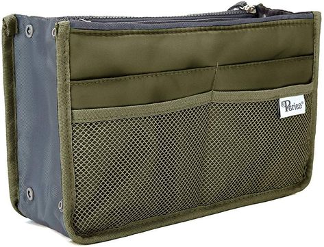 Amazon.com: Periea Handbag Organizer, 12 Compartments - Chelsy (Black, Medium): Shoes Handbag Organizer Insert, Pocket Coffee, Tote Bag Organizer, Types Of Purses, Organizer Purse, Purse Organizer Insert, Purse Insert, Purse Organizer, Bag Insert