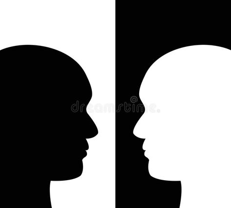 Borderline personality disorder. Psychological concept of borderline personality #Sponsored , #Sponsored, #Sponsored, #personality, #borderline, #concept, #Borderline Borderline Personality, White Illustration, Personality Disorder, Black And White Illustration, Infographic Design, Human Silhouette, Stock Illustration, Psychology, Royalty Free Stock Photos