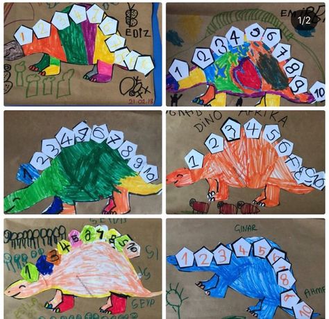 Infant Dinosaur Activities, Dino Arts And Crafts, Dinosaurs Art Preschool, Dinasour Crafts Preschool, Dinosaur Arts And Crafts Preschool, Dino Art Preschool, Dinosaurs Activities Preschool, Dinosaur Math Activities Preschool, Dinosaur Craft Preschool