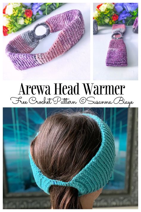 Ponytail Headband Free Crochet Patterns & Paid - DIY Magazine Crochet Patterns Headband Free, Ponytail Headband Crochet Pattern, Head Wrap Crochet Pattern Free, Crochet Ponytail Ear Warmer Free Pattern, Ponytail Ear Warmer Crochet Pattern, Free Crochet Headbands, Crochet Ear Warmer Free Pattern Easy, Ponytail Hat Crochet Free Pattern, Crochet Scarf Ideas