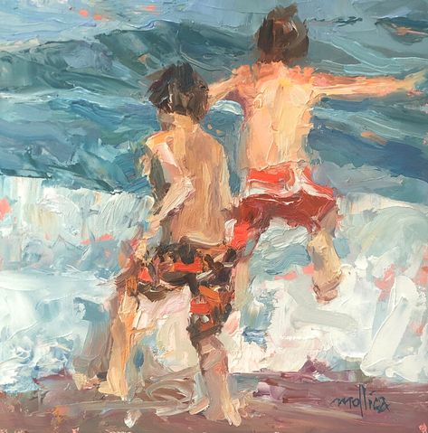 Beach Images — Paintings By Patti Mollica Patti Mollica, Street Scene Paintings, David Park, Peter Brown, Land Scapes, Seaside Paintings, Cape Cod Beaches, Diving Board, Surfer Dude