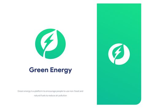 Green Energy Design, Green Energy Logo, Energy Logo Design, Green Branding, Eco Brand, Energy Logo, Eco Logo, Logo Presentation, Photoshop Projects