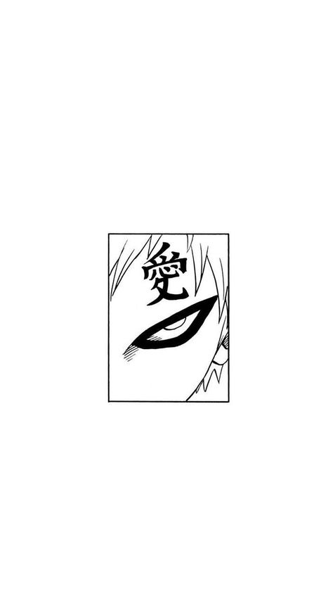 Naruto Tattoo Sketch, Naruto Eyes Tattoo, Naruto Anime Tattoo, Simple Anime Tattoo Designs, Manga Panels Tattoo, Naruto Tattoo Design, Gaara Manga, Gaara Tattoo, Optical Illusion Tattoos