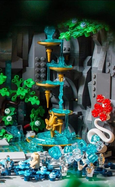 Lego Cave, Lego Elves Dragons, Lego Elves Sets, Lego Fairy, Lego Tree, Lego Elves, Lego Village, Lego Dragon, Lego Furniture