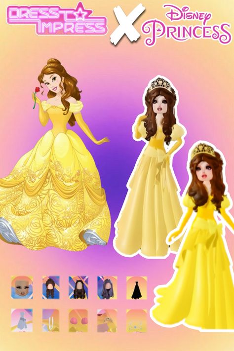 • 🏵️ • - #fyp #dti #dresstoimpress #dress #to #impress #roblox #dtiideas #aesthetic #outfitideas #dresstoimpressideas #idea #board #pin #robloxpin #robloxdti #robloxdresstoimpress Princess Belle Dress, Prince Clothes, Bella Dress, Black Hair Roblox, Board Pin, Princess Theme, Belle Dress, Princess Belle, Idea Board